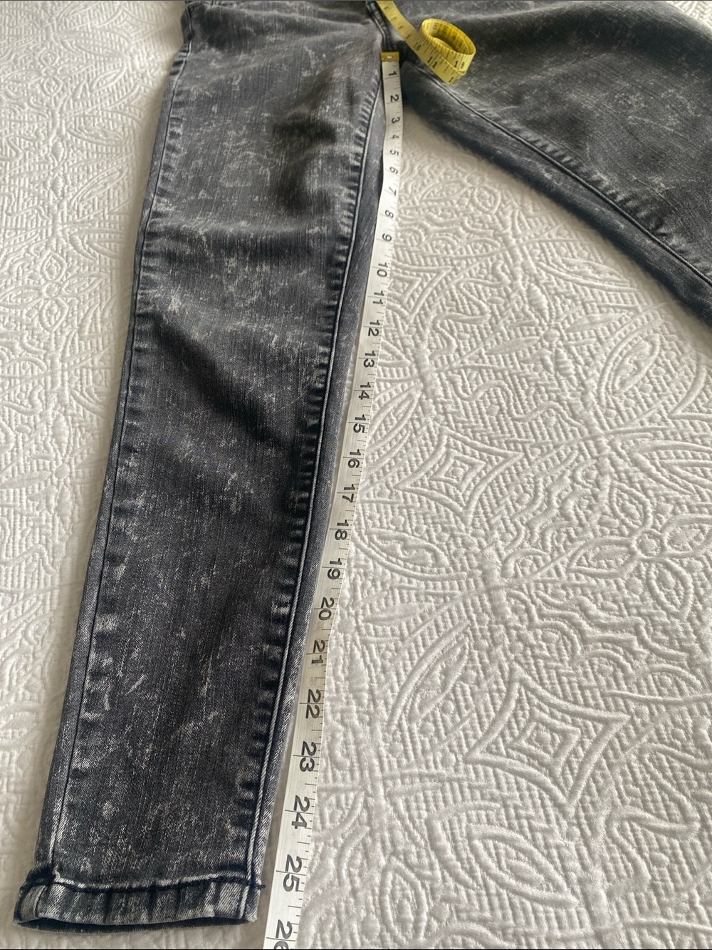 Mossimo charcoal wash distressed denim high rise jeggings Sz 6/28 - Picture 13 of 15
